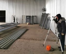 Замеры перед установкой конструкций на объекте